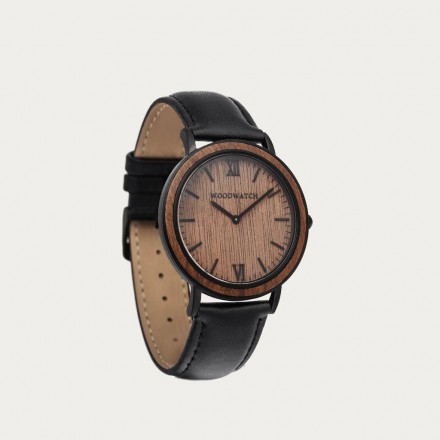 Brown Walnut Jet - Minimal 40MM 
