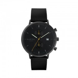 KNOYDART 43MM BLACK CHAIN MESH STRAP WATCH