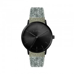 HUME 40MM GREY HARRIS TWEED STRAP WATCH