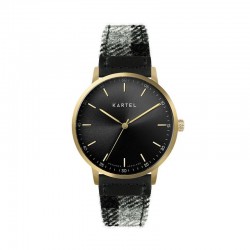 HUME 40MM GREY TARTAN STRAP WATCH