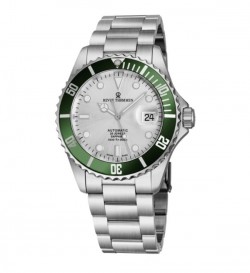 Revue Thommen Men's 17571.2124 'Diver' Silver Dial Stainless Steel Bracelet Swiss Automatic Watch