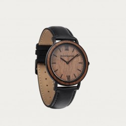 Brown Walnut Jet - Minimal 40MM 