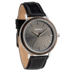 Bay Ebony Grey Black Leather