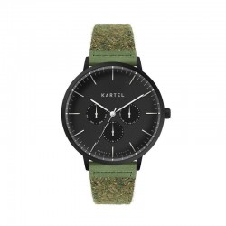 CUILLIN 43MM GREEN FABRIC STRAP WATCH