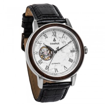 Atlas White Marble Black