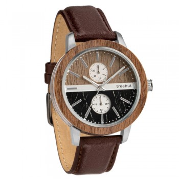 Tao Black Marble Brown Leather